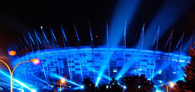 BIG LIGHT SHOW na stadionie