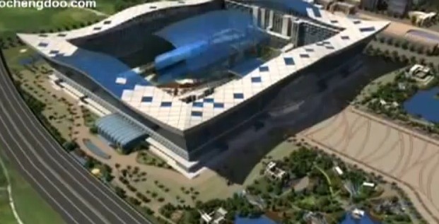 Chiny: W Chengdu powstaje największy budynek świata (video)