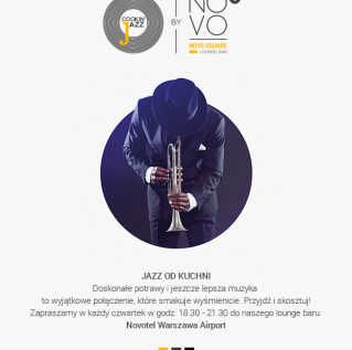 W każdy czwartek o 18:30 Jazz od Kuchni w Novotel Warszawa Airport